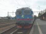 tagkompaniet RC 6 Nr.4 mit Personenzug nach Kiruna - Narvik am 07.09.2002 in Lulea.