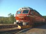 Di4 Di 4 655 mit Personenzug Bodo - Trondheim am 08.09.2002 in Fauske.