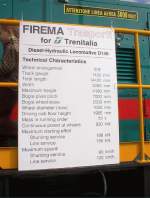 Beschreibung der Lok af der InnoTrans 2002 in Berlin.  ...