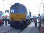 br-266-class-66---jt42cwr Die Baureihe 66 von General Motors ist bereits f�r viele europ�ische L�nder zugelassen und somit bestens f�r den grenz�berschreitenden G�terverkehr geeignet. 29.9.02, InnoTrans Berlin