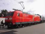 BR 185 Lokportaits BR 185. Auch hier kommen wei�e LEDs zum Einsatz (Siehe Galerie BR 189), aber nur im oberen Scheinwerfer. 29.9.02, InnoTrans Berlin