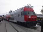 doppelstockwagen Die Wiesel-Doppelstock-Wagen sind vergleichbar mit den neuesten Doppelstockwagen Re160 aus G�rlitz / Deutschland. Schaffen aber nur 140 km/h ;-)