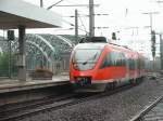 br-644-talent-dieselelektrisch-db BR 644 Talent f�hrt am 04.09.2002 aus dem K�lner Hbf. auf die sechsgleisige Rheinbr�cke.
