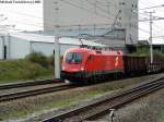 1116 060-3 mit einem G�terzug bei der Einfahrt in den ...