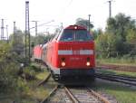  U-Boot 219 084 mit dem Pendelzug vom Bahnhof Weimar bei ...