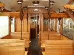 Rittnerbahn - Ferrovia del Renon Innenaufnahme vom 4achser TW2 (1908)Klobenstein 25.10.05