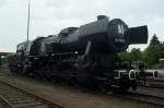br-52--kriegslok-52-drg-dr-db--nicht-052-db- Deutsche Kriegslok 52 5804 bei den Pfingstdampftagen in Neuenmarkt/Wirsberg. Wer mir sagen kann, was das AI auf der Kesselt�r bedeutet, schreibt mir einfach.