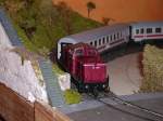 Zuge Fleischmann 211 bringt Roco IC Wagen .