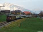 lotschberg-nordrampe Ae 484 251 und 258 am 6.11.05 in Spiezmoos S�d 