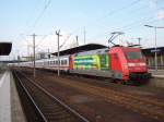 BR 101 Werbelokomotiven Br 101 029 mit IC in Heidelberg