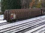 guterwagen Habbins 31 81A_�BB 277 2016-3 mit Lagegut Kartonagen 
am Bhf. RIED i.I. 2005-11-19