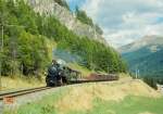 RhB DAMPFG�TERZUG mit Personenbef�rderung ...  Manfred M�ldner 28.12.2005