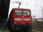 112144 steht hier als RE 2 Cottbus-Berlin-Rathenow als Schublok mit ...