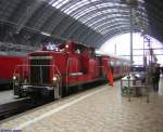 Im Hauptbahnhof Frankfurt am Main ist diese Lokgattung eher selten ...