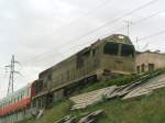 LDE 2800-712 kurz nach der Abfahrt aus dem Bahnhof Aleppo ...