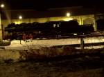 52 8079-7 auf der Drehscheibe in Nossen am 10.M�rz 2006.
 ...