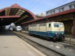 BR 181 Lokportraits 181-211 ('Lorraine') rangiert am 3.5.06 in Stra�bourg. Sie setzt sich gerade vor EC267 um ihn nach Karlsruhe zu bringen.