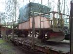 Sonstige Schmalspur (3 ft.) kies-ballastwagen der SJ, Sveriges J�rnv�gsmuseum, �ngelholm 1. Mai 2006.