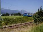 E 69 der Zugspitzbahn am 29.07.01 in Garmisch-Partenkirchen  ...