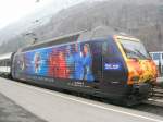 re-460-werbeloks Re 460 in Interlaken/Ost.(Februar 2006)
