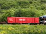 sonstige Bild/Mitzieher eines G�terwagens der Gattung Eaos, welcher in einem gemischten G�terzug, gezogen von 189 044, eingereiht war. Bild Aufgenommen am 02.06.2006 bei Karlstadt(Main)