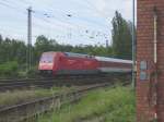 BR 101 mit Zugen 101 023 vor Az in Darmstadt Kranichstein.