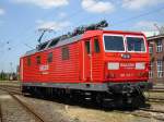 BR 180 180 012-7 von Railion DB Logistics steht am 10.06.2006 im AW Dessau am Tag der offenen T�r.

� by Benny H. 2006