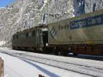 SBB Cargo Ae 6/6 alls Schublok hinter einem G�terz�ge auf ...