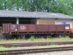 guterwagen Abraumwagen 4081 942 3 770-2 (�BB Equipment) am Bhf. RIED i.I. 2006-08-10
