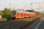 doppelstock-steuerwagen-2-gattung 09.05.2006 der RE2 nach Cottbus aus Ludwigslust f�hrt in Grabow ein