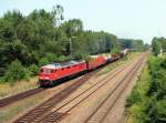 BR 232 mit Zugen 232 535 mit 56837 in Irrenlohe (14.07.2006)