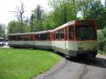 frankfurt-main Pt-Wagen 684 macht am 05.05.06 Pause als Linie 14 Pause in der Neu-Isenburger Schleife.