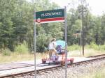 Draisinenbahnen Eine Pausenstelle 'Plaktowsee'