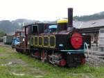 bregenzerwaldbahn U24 abgestellt im Bahnhof Bezau am 11.08.06