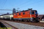 SOB Sudost-Bahn SOB Re 4/4 42 - Samstagern - 21.01.1990