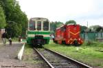 Diesellok Lxd2-473 und Personenwagen ...  Szymon Czarkowski 18.09.2006