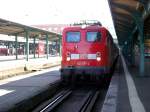 141 277-4 steht in Kassel Hbf zur Abfahrt nach Dillenburg ...
