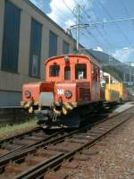 strecke-berninabahn-sm-ti RhB,Berninabahn:Rangierlok Ge 2/2 am 18.08.00 in Poschiavo