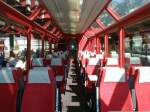 Wagen Furka Oberalp Bahn, Panoramawagen (innen) am 23.09.00 in Chur