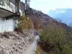Der H�henweg f�hrt stellenweise ...  G�nther Glauz 16.11.2006