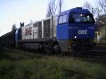 Eine MaK G 2000 der OHE mit einem Gipsplattenzug am ... Eine MaK G 2000 der OHE mit einem Gipsplattenzug am ...