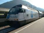 re-460-werbeloks SBB  Werbelok BR460 am 23.09.00 in Chur/GR