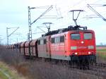 151 004 mit Schwesterlok ...  Dominik Pfeffer 05.02.2007