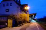 Abendstimmung am Bahnhof Remscheid-Lennep. ...  Lars Vetter 19.02.2007