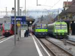 Roter Triebwagen RABe 2/6 ...  Hp. Teutschmann 14.03.2007