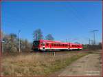 Tw 628 275 der Kurhessenbahn passiert hier gerade den Hp ...