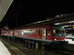 628 649 steht am Abend des 03.04.07 im Hbf Stralsund. ...