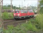 Blick auf 225 009-0 ...  Klaus Muhs 19.04.2007
