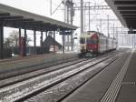 TPF RBDe 4/4 173 bei der Ausfahrt aus Ins. 13.02.10 ...