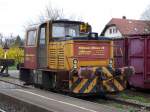 tpf / B�hlmann - Moyse Rangierlokabegestellt im Bahnhof von M�nchenwiler ...